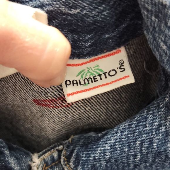 Palmetto's Kids Vintage Denim Jean Jacket ~ Sz M ~ Button Down ~ Stonewashed - Picture 4 of 5
